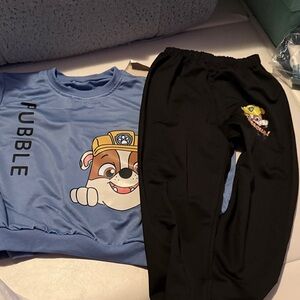 Blue and Black Paw Patrol Outfit